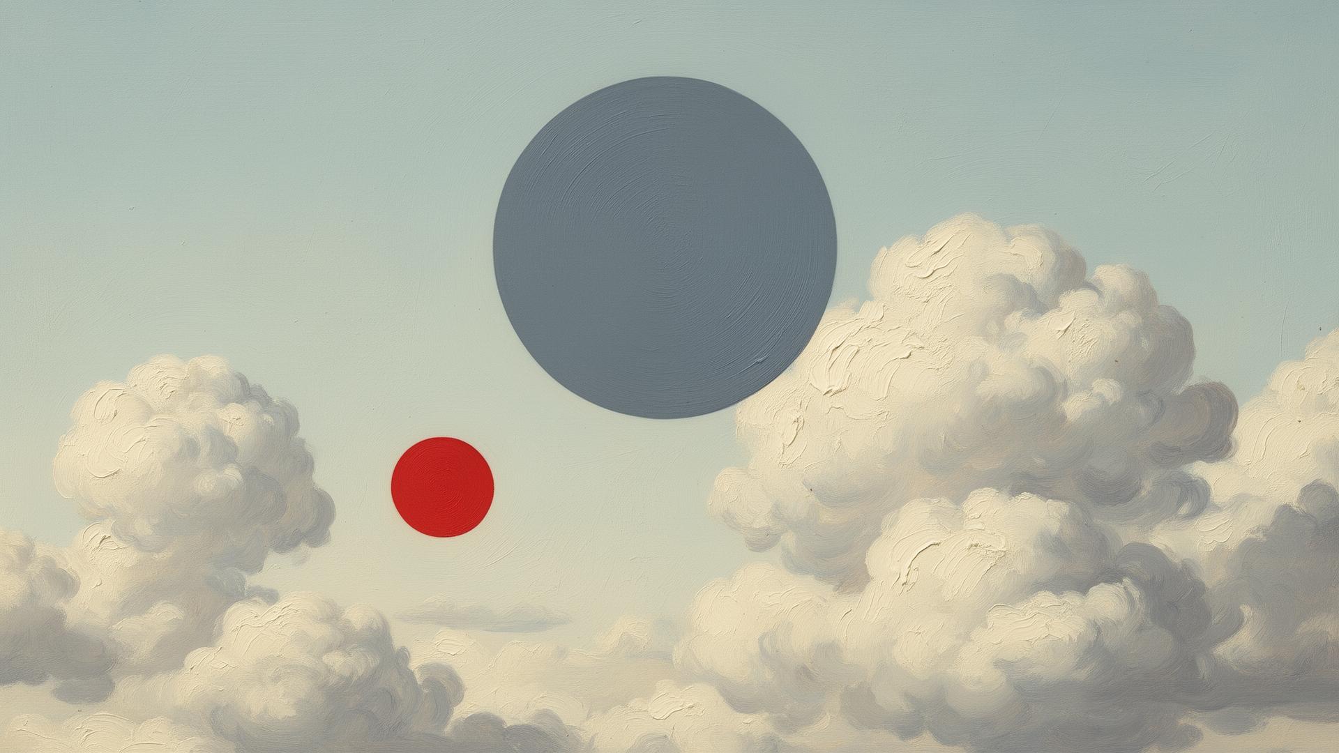 Grammarly — surrealist cloud cover art