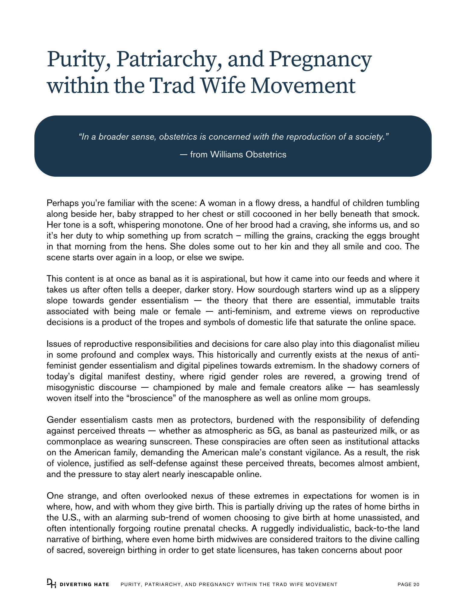 Purity, Patriarchy, and Pregnancy — opening page